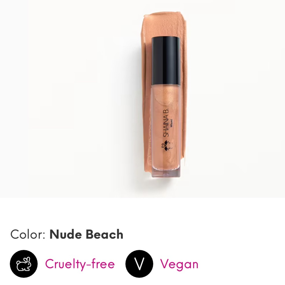 NWT SHAINA B MIAMI Flaminglow Liquid Highlighter Nude Beach